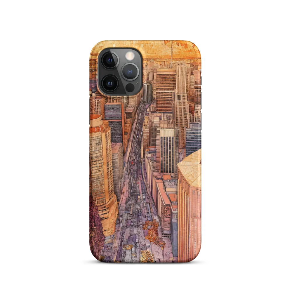 Mosaic Cityscape at Dusk