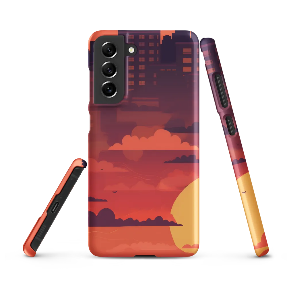 Urban Dusk: A Symphony of Cityscapes | Phone Case |  S21 FE | Snap Case | Matte