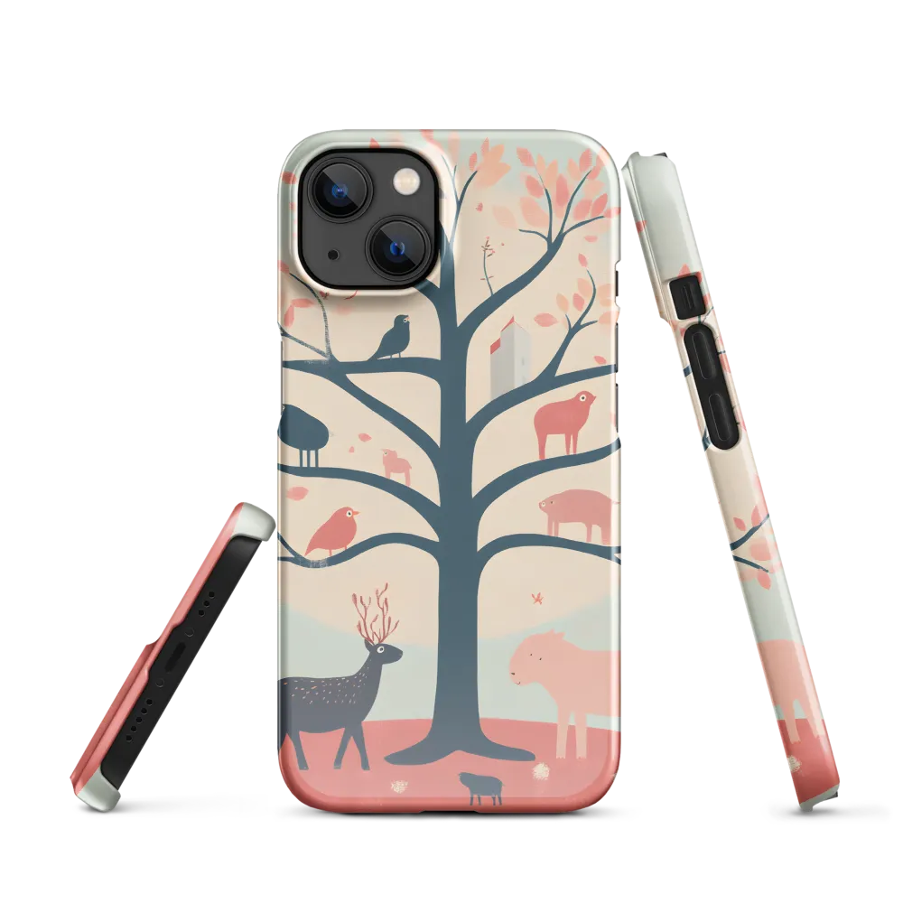 Whimsical Tree with Playful Creatures