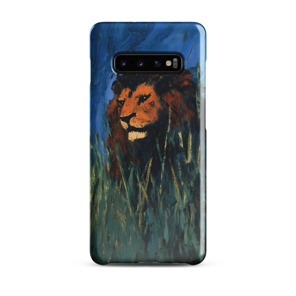 Encountering the King of the Savanna | Phone Case |  S10 Plus | Snap Case | Glossy