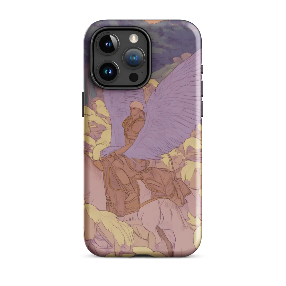 The Winged Guardian | Phone Case |  15 Pro Max | Tough Case | Glossy