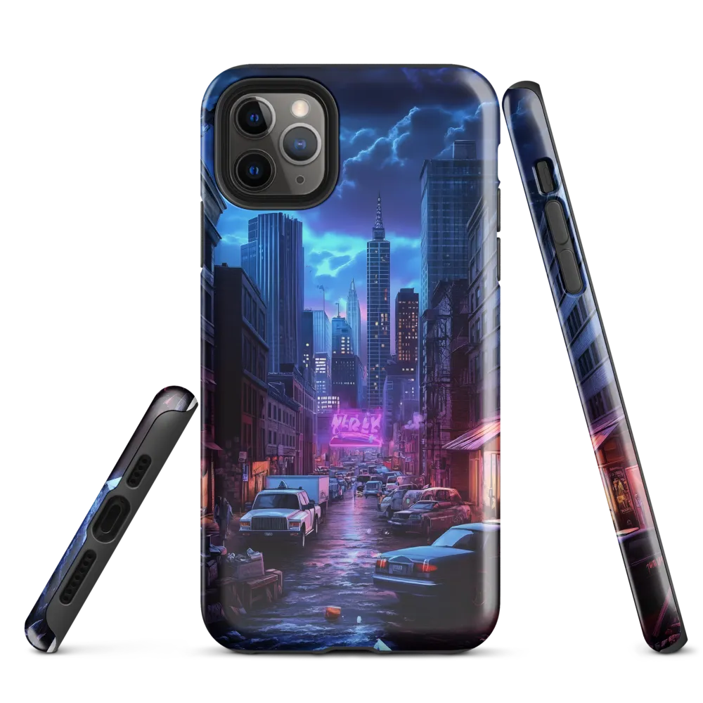 Urban Mystique: A Cyberpunk Night | Phone Case |  11 Pro Max | Tough Case | Glossy