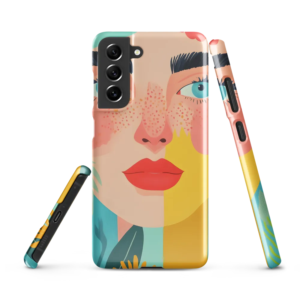 Floral Serenity: A Modern Portrait