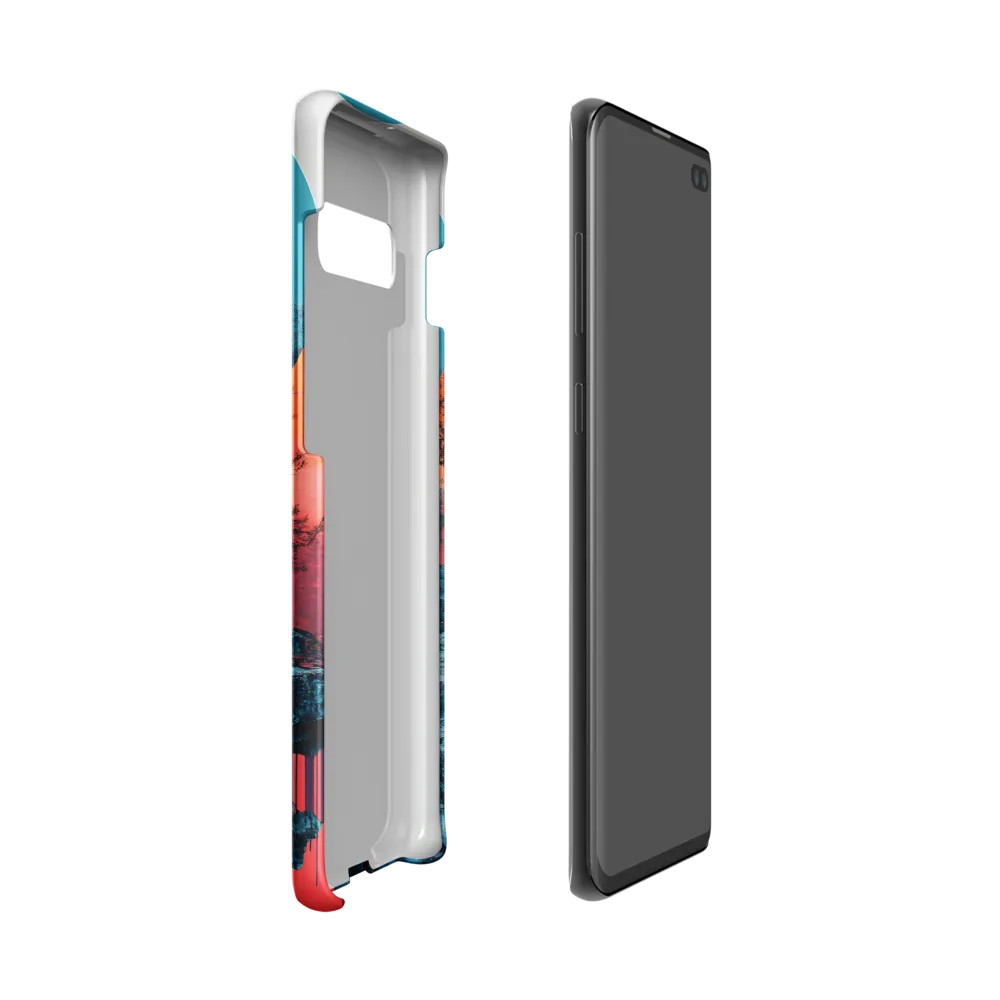 Ethereal Landscapes: A Dance of Color and Form | Phone Case |  S10 | Snap Case | Matte