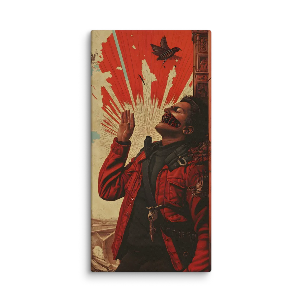Defiant Echoes of Ruin | Canvas | 16″×32″