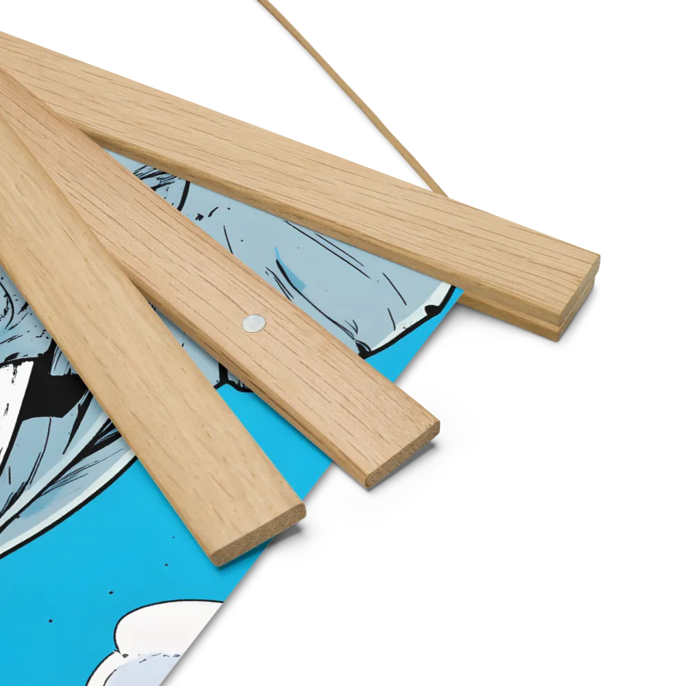 Majestic Presence: The Elephant | Poster With Oak Wood Hanger | 10″×10″