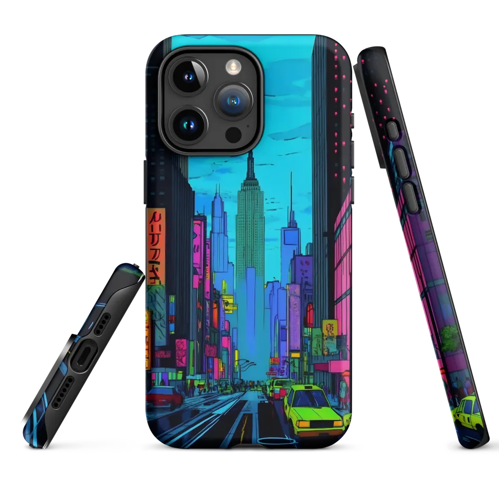 Neon Dreams of the City | Phone Case |  15 Pro Max | Tough Case | Matte