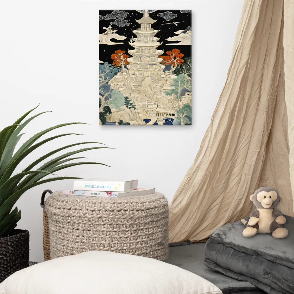 Whispers of the Pagoda | Canvas | 16″×20″