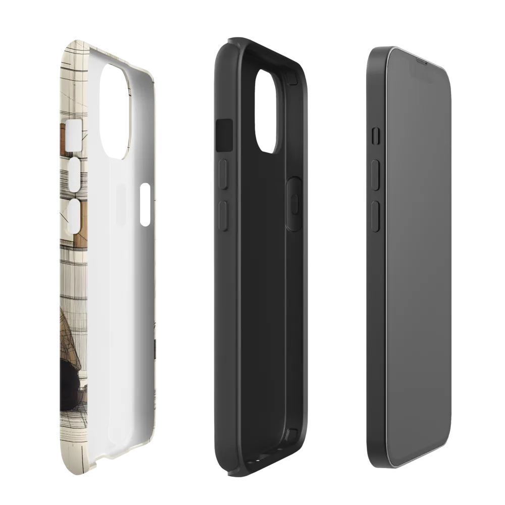 Quiet Reflections in Line | Phone Case |  13 | Tough Case | Matte