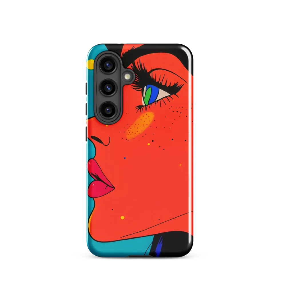 Vibrant Feminine Profile in Pop Art