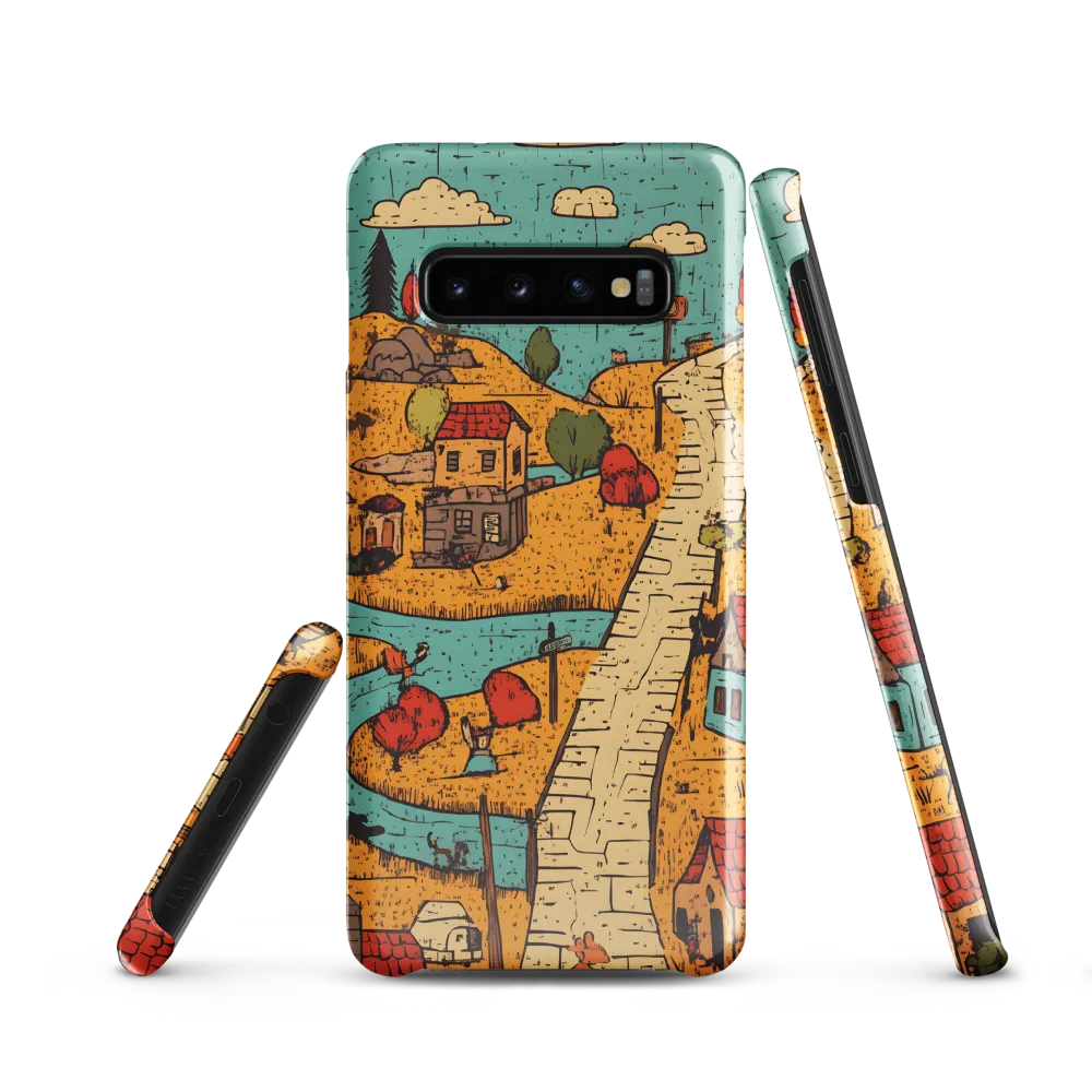 Whimsical Village Landscape