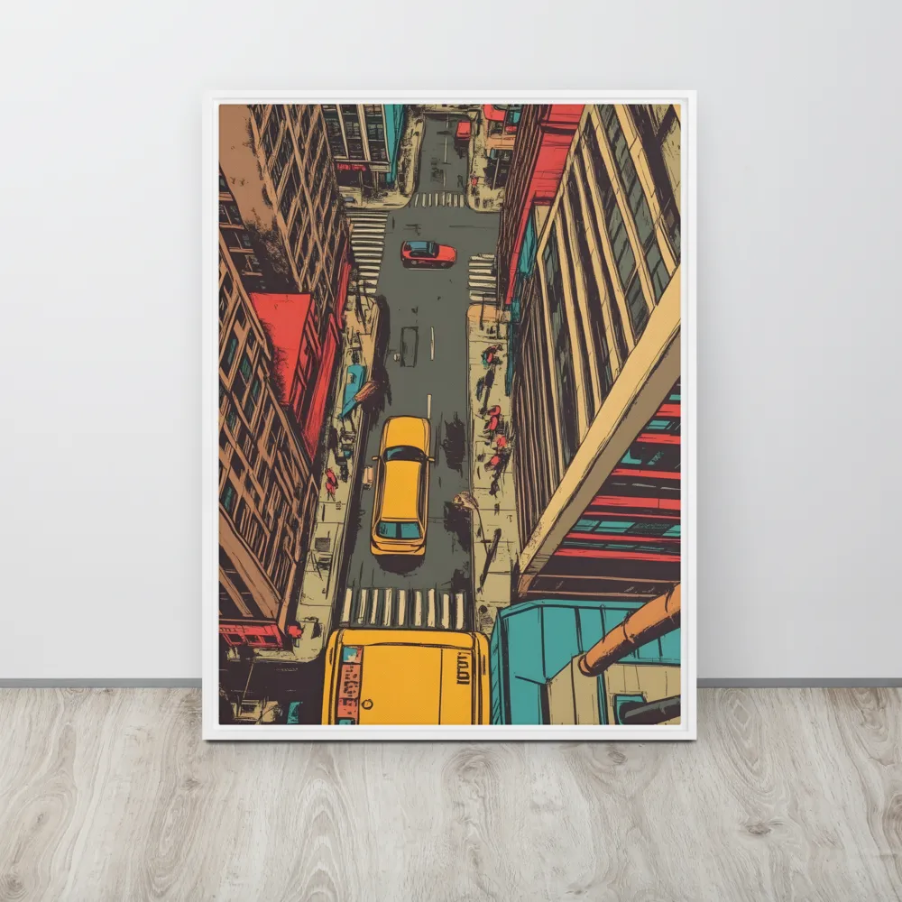 Urban Symphony | Canvas with White Frame | 24″×32″