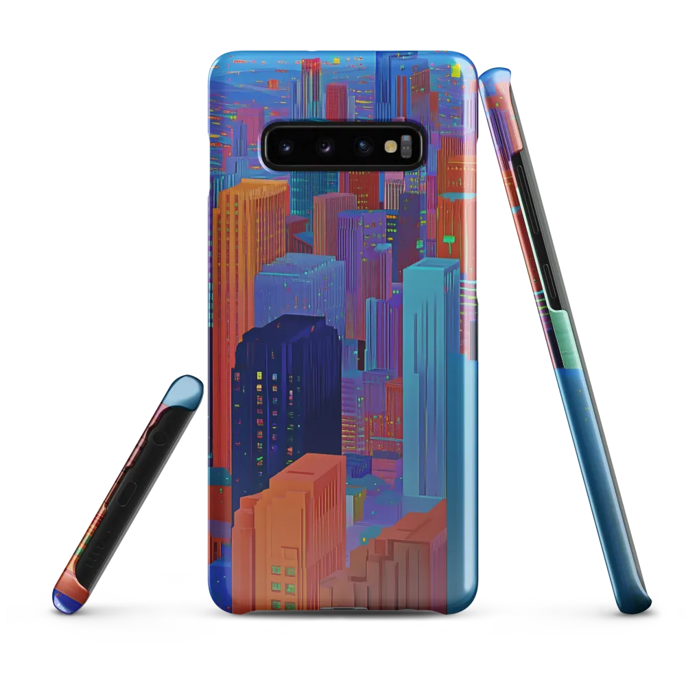 Vibrant Metropolis in Twilight | Phone Case |  S10 Plus | Snap Case | Glossy