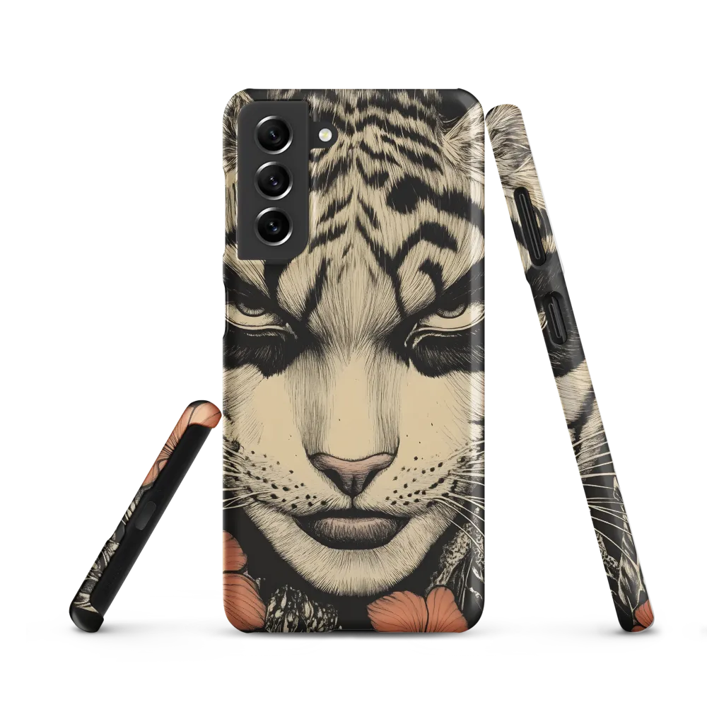 Feline Majesty: The Human-Leopard Connection | Phone Case |  S21 | Snap Case | Matte