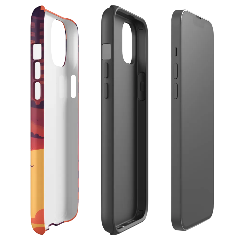 Urban Dusk: A Symphony of Cityscapes | Phone Case |  14 Plus | Tough Case | Matte