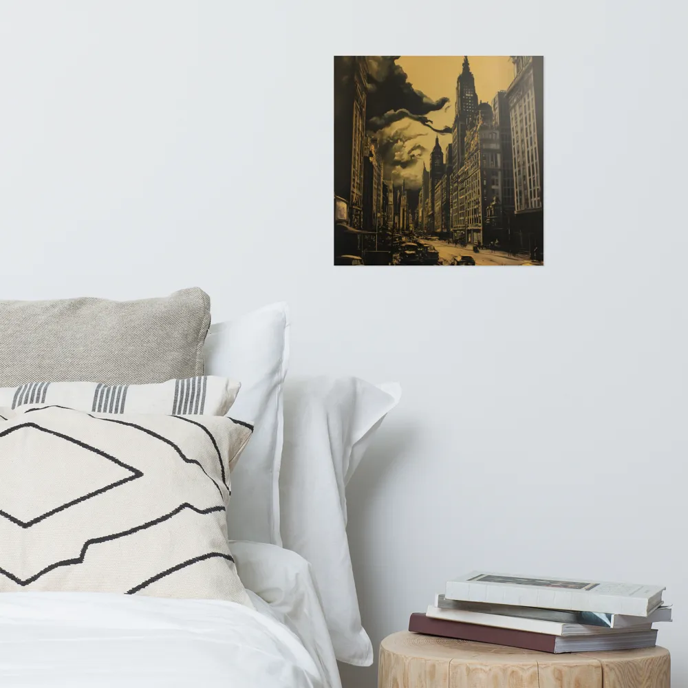 Echoes of a Forgotten Skyline | Poster | 16″×16″