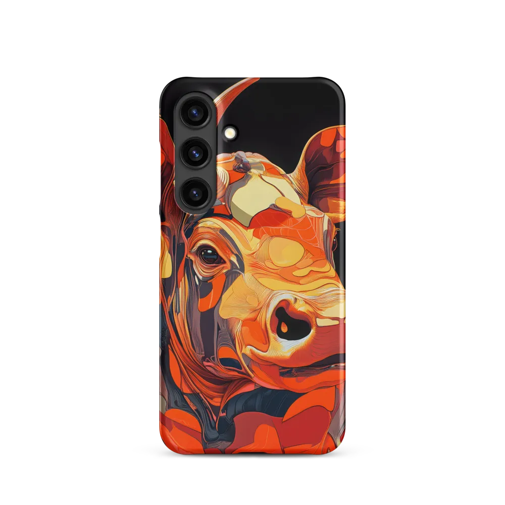 Modern Serenade: The Vibrant Cow