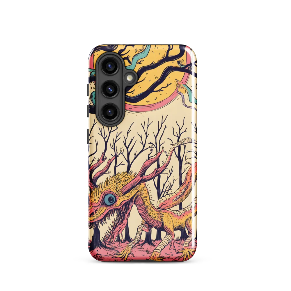 The Enigmatic Dragon of the Desolate Forest | Phone Case |  S24 | Tough Case | Glossy
