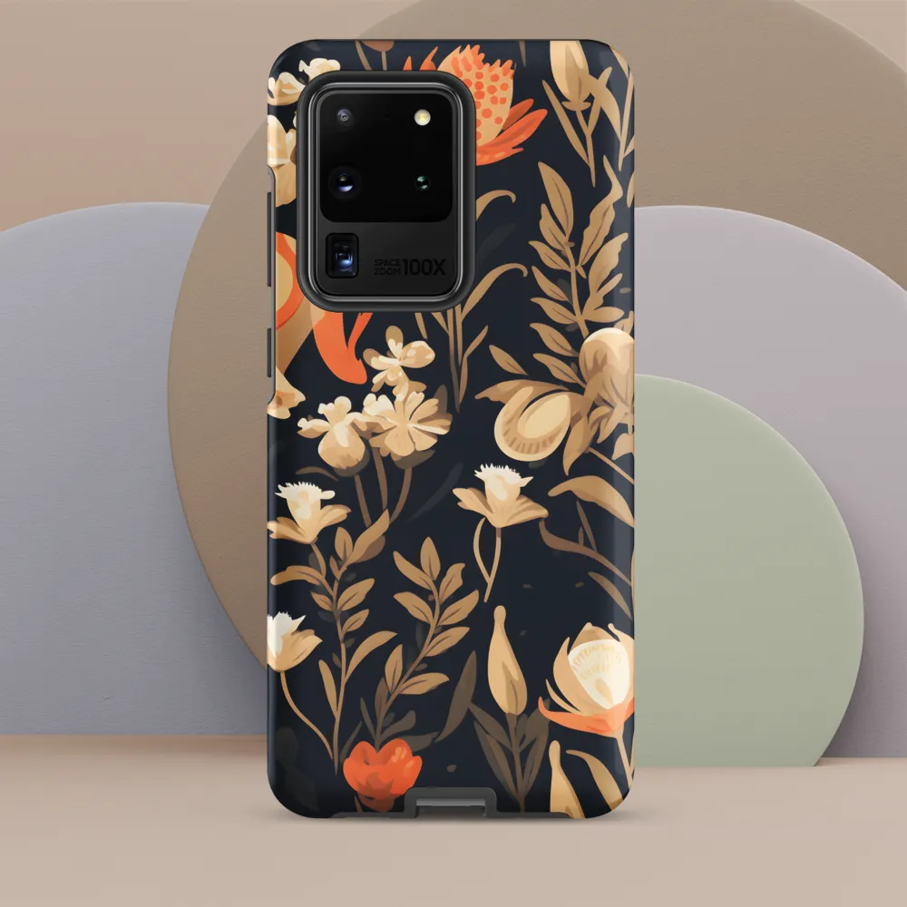 Floral Harmony: A Dance in the Dark