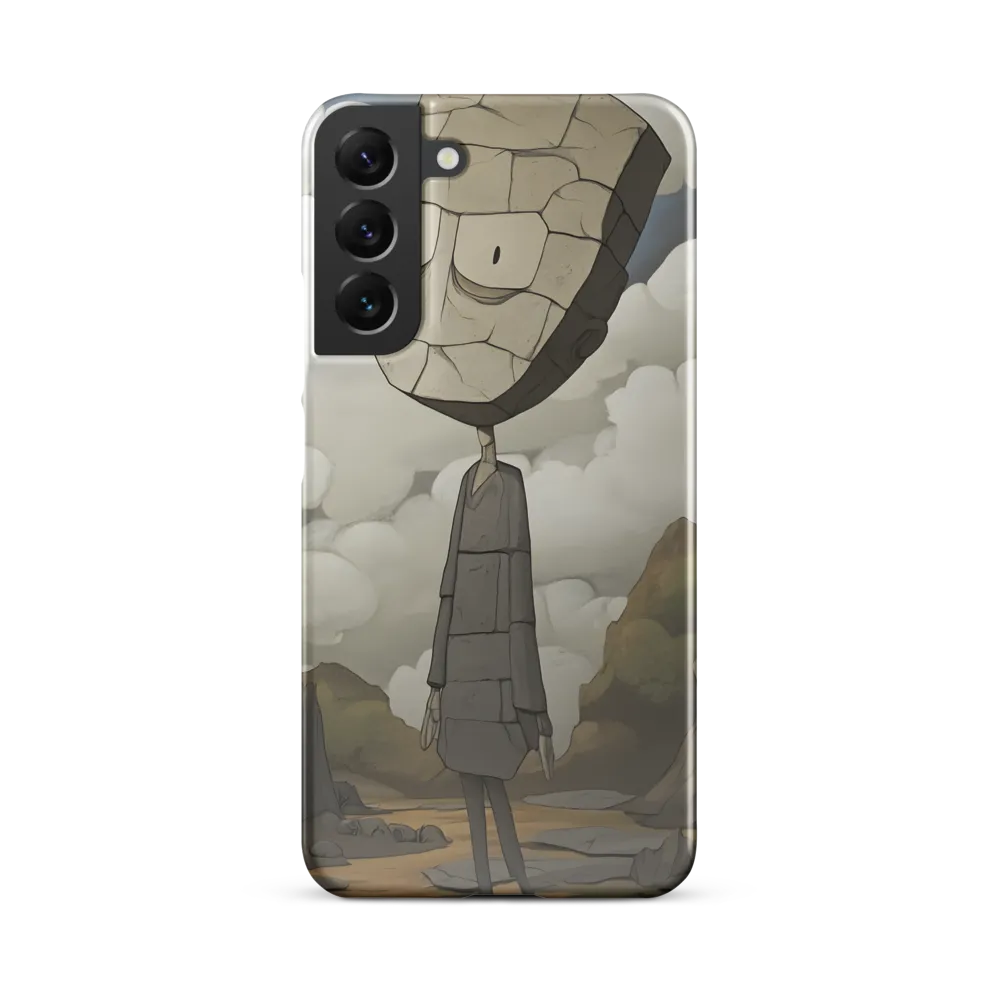 Whimsical Stone Figure in a Rocky Landscape | Phone Case |  S22 Plus | Snap Case | Glossy