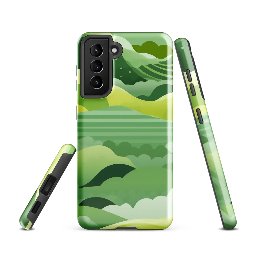 Tranquility in Green Waves