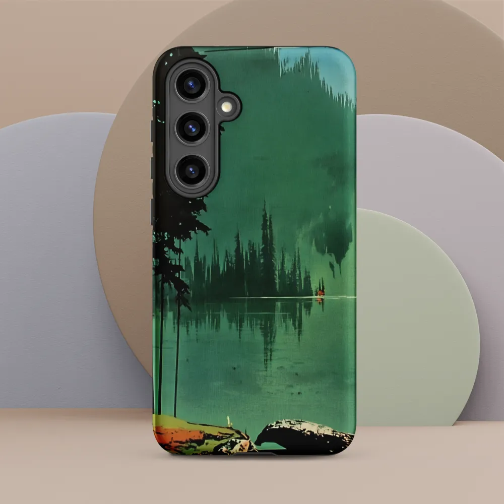 Serenity Reflected: A Tranquil Lake Scene