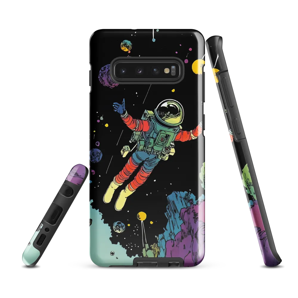 Celestial Voyage: The Astronaut's Journey | Phone Case |  S10 Plus | Tough Case | Glossy