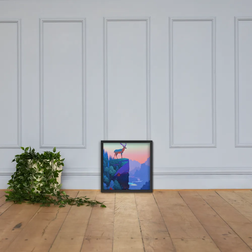 Majestic Refuge | Poster with Black Frame | 16″×16″