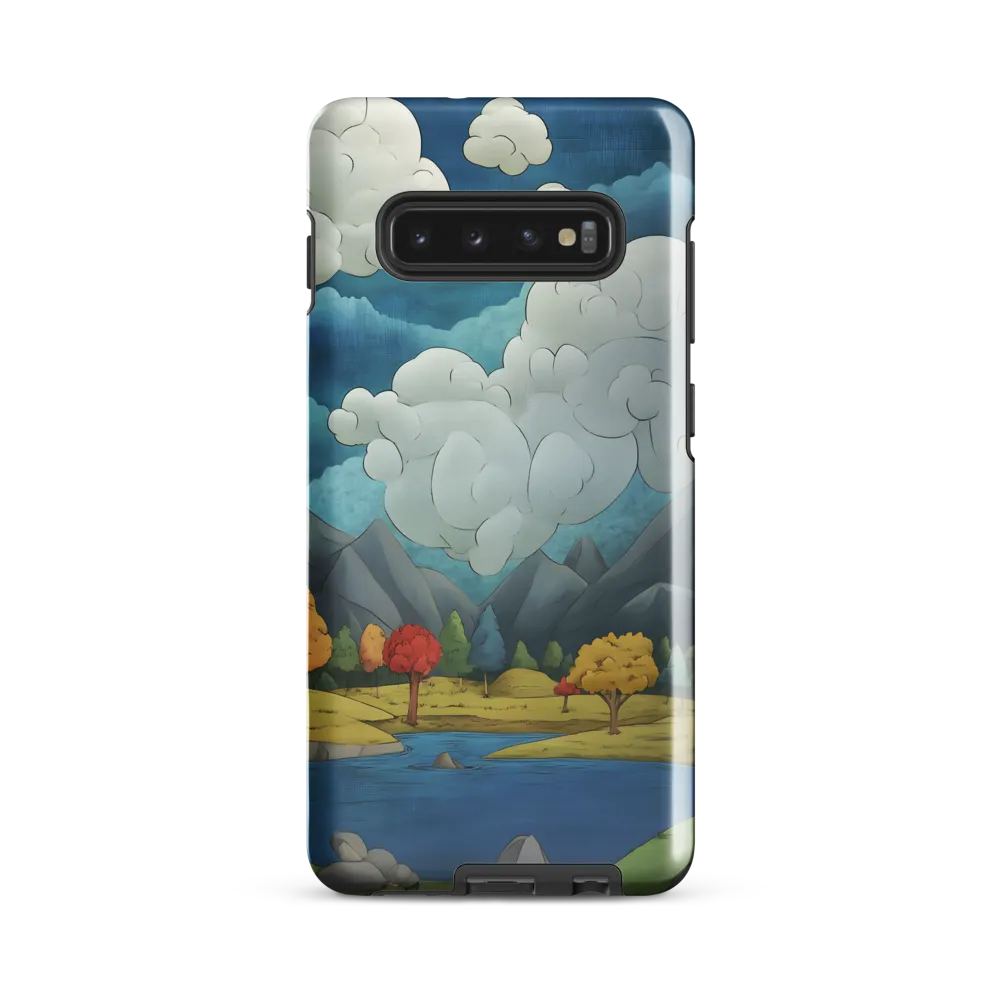 Whimsical Serenity: A Tranquil Landscape | Phone Case |  S10 Plus | Tough Case | Glossy