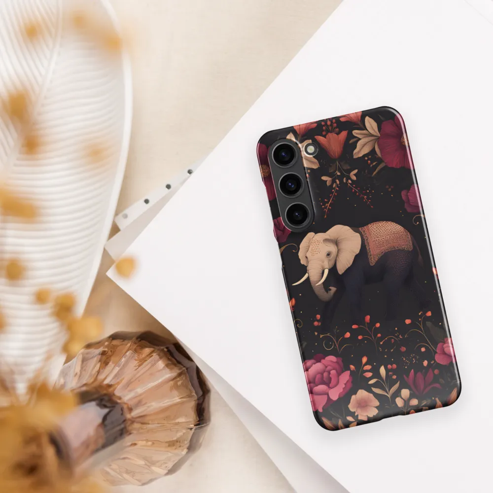 Whispers of the Wild: Elephants and Blooms