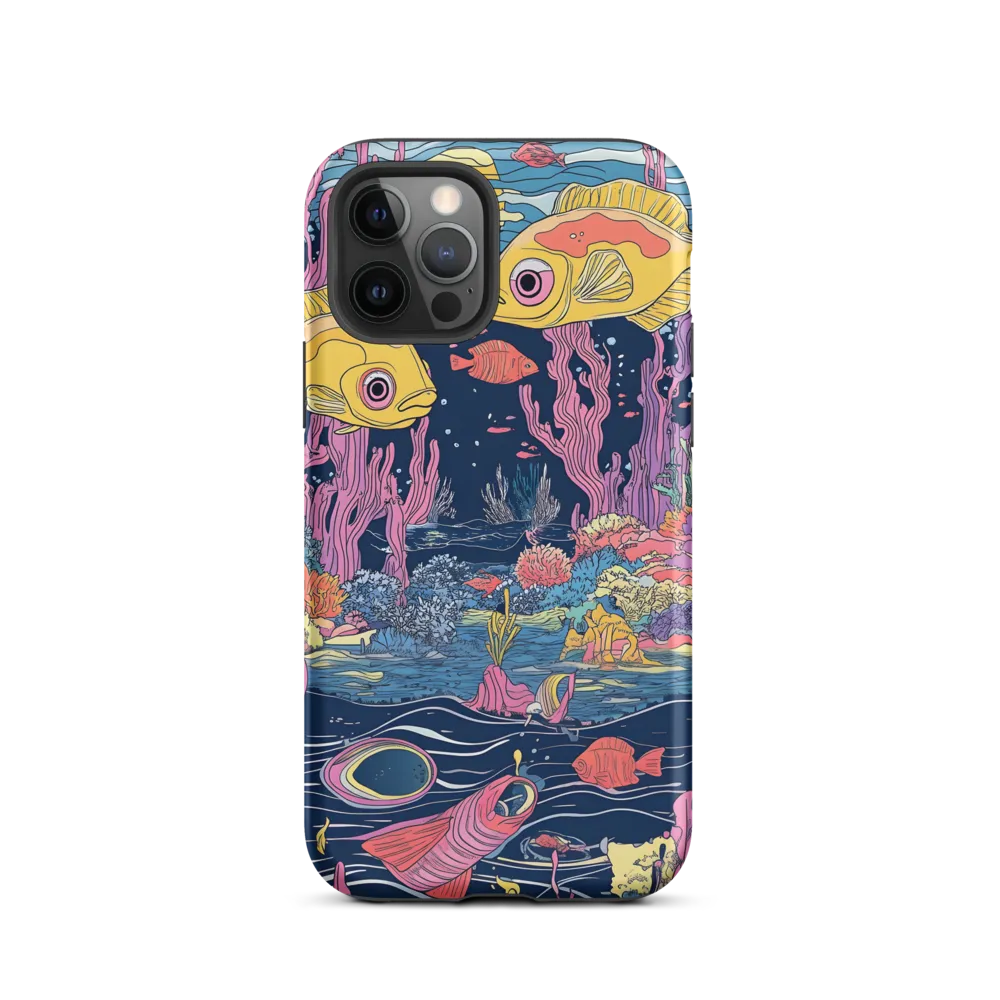Underwater Dreamscape: A Playful Encounter | Phone Case |  12 Pro | Tough Case | Matte
