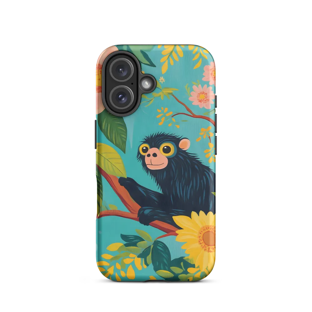 Joyful Encounter in a Floral Paradise | Phone Case