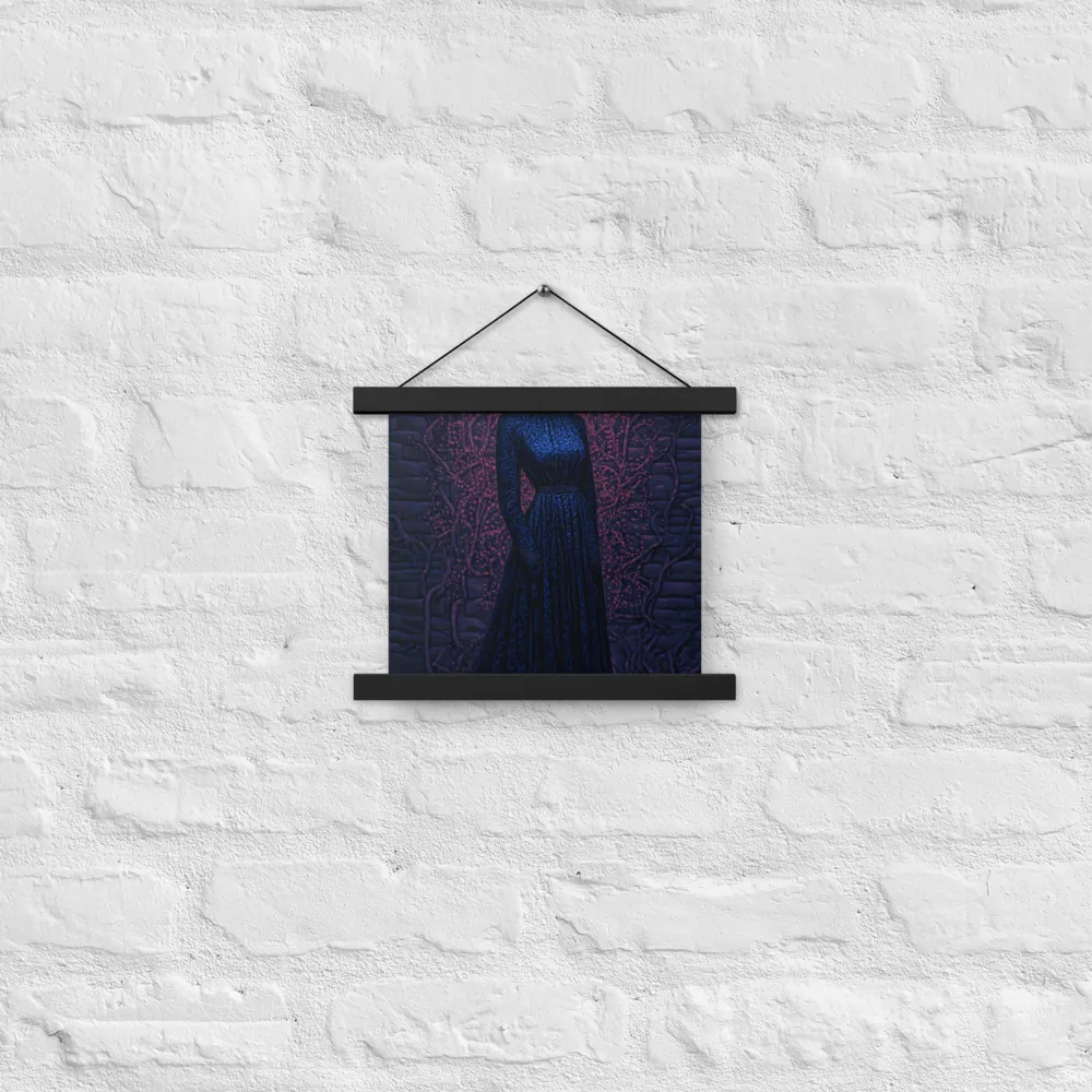 Veil of Enigma | Poster With Black Wood Hanger | 10″×10″