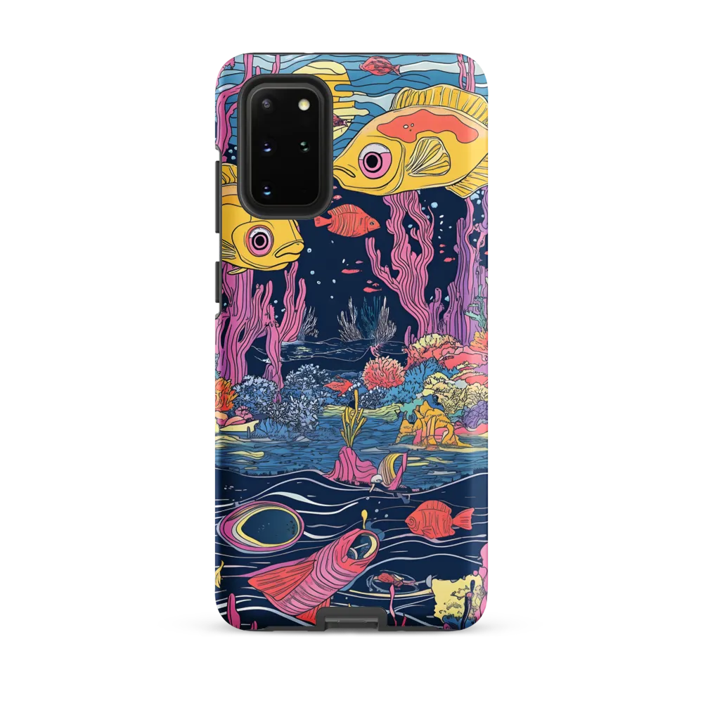 Underwater Dreamscape: A Playful Encounter | Phone Case |  S20 Plus | Tough Case | Matte