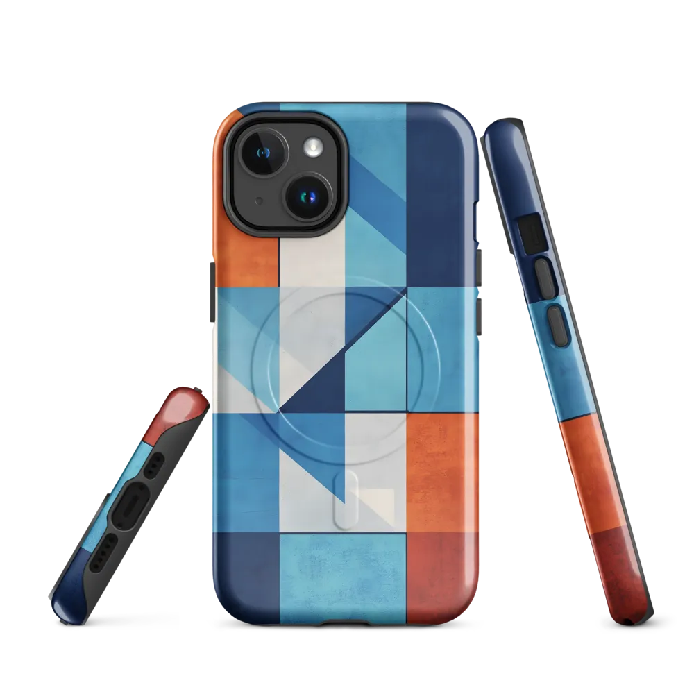 Geometric Harmony in Color | Phone Case |  14 | MagSafe® Tough Case | Glossy