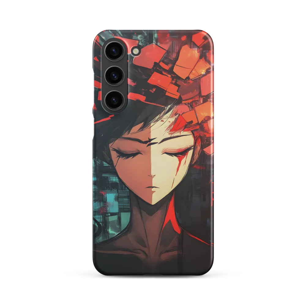 Fragmented Mind: The Silent Struggle | Phone Case |  S23 Plus | Snap Case | Matte