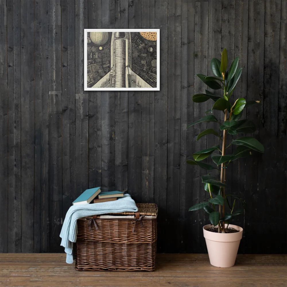 Voyage to the Unknown | Canvas with White Frame | 16″×20″