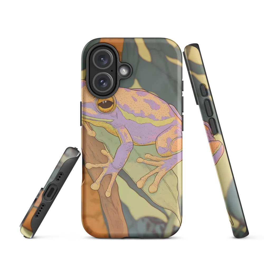 Elegance in Nature: The Vibrant Frog | Phone Case |  16 | Tough Case | Matte