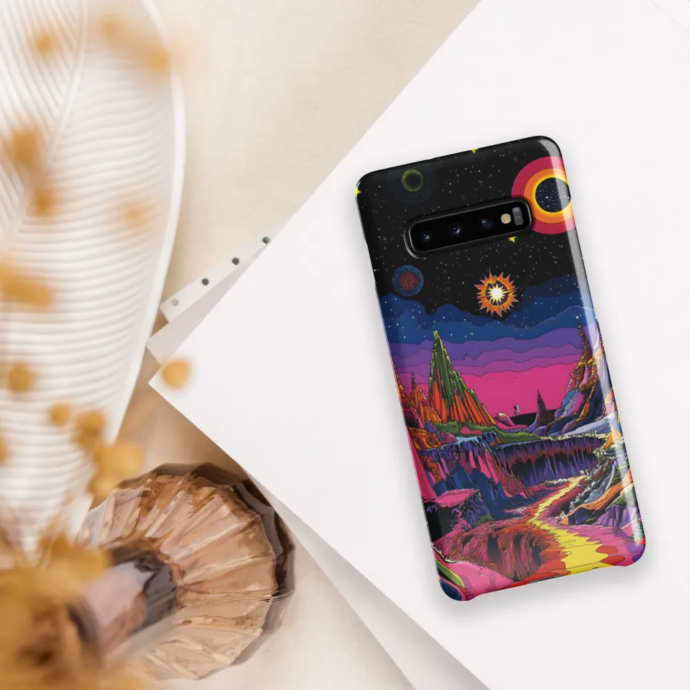 Galactic Wonders: A Journey Through an Alien Landscape | Phone Case |  S10 Plus | Snap Case | Glossy