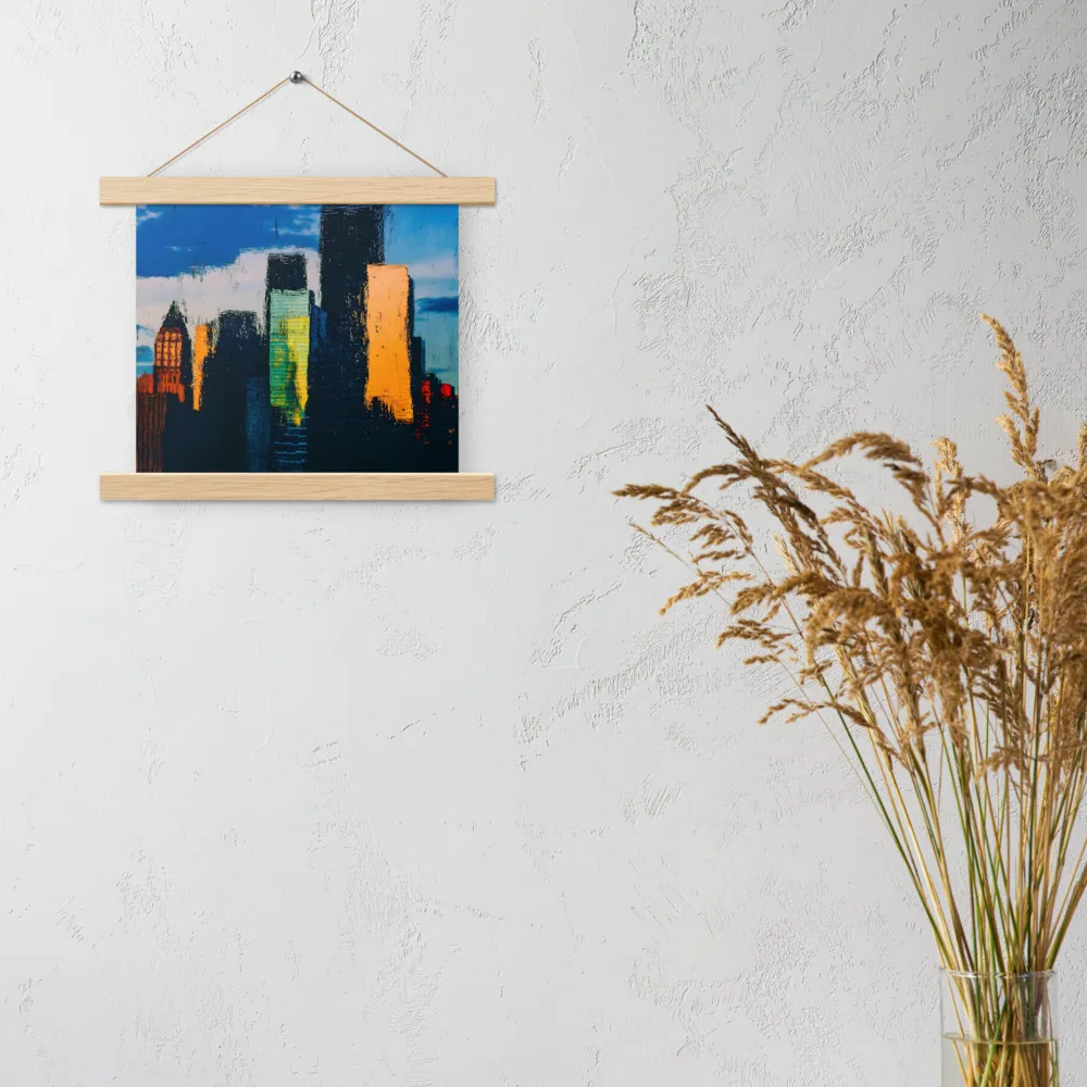 Reflections of Tranquility | Poster With Oak Wood Hanger | 10″×10″