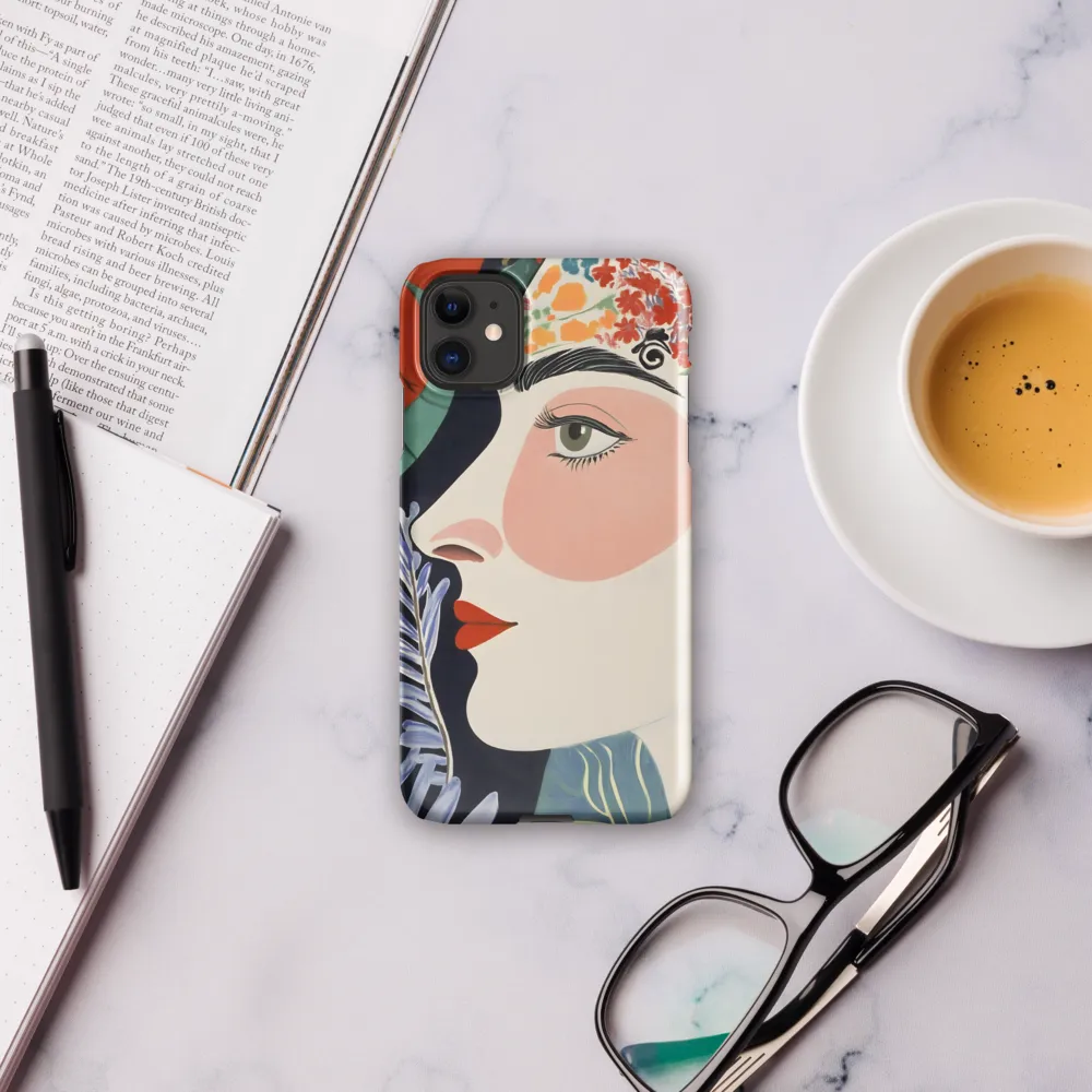Floral Serenade: A Modern Portrait