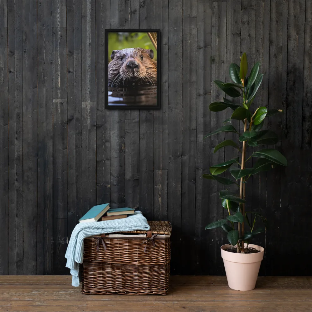 Emergence of the Beaver | Canvas with Black Frame | 12″×18″
