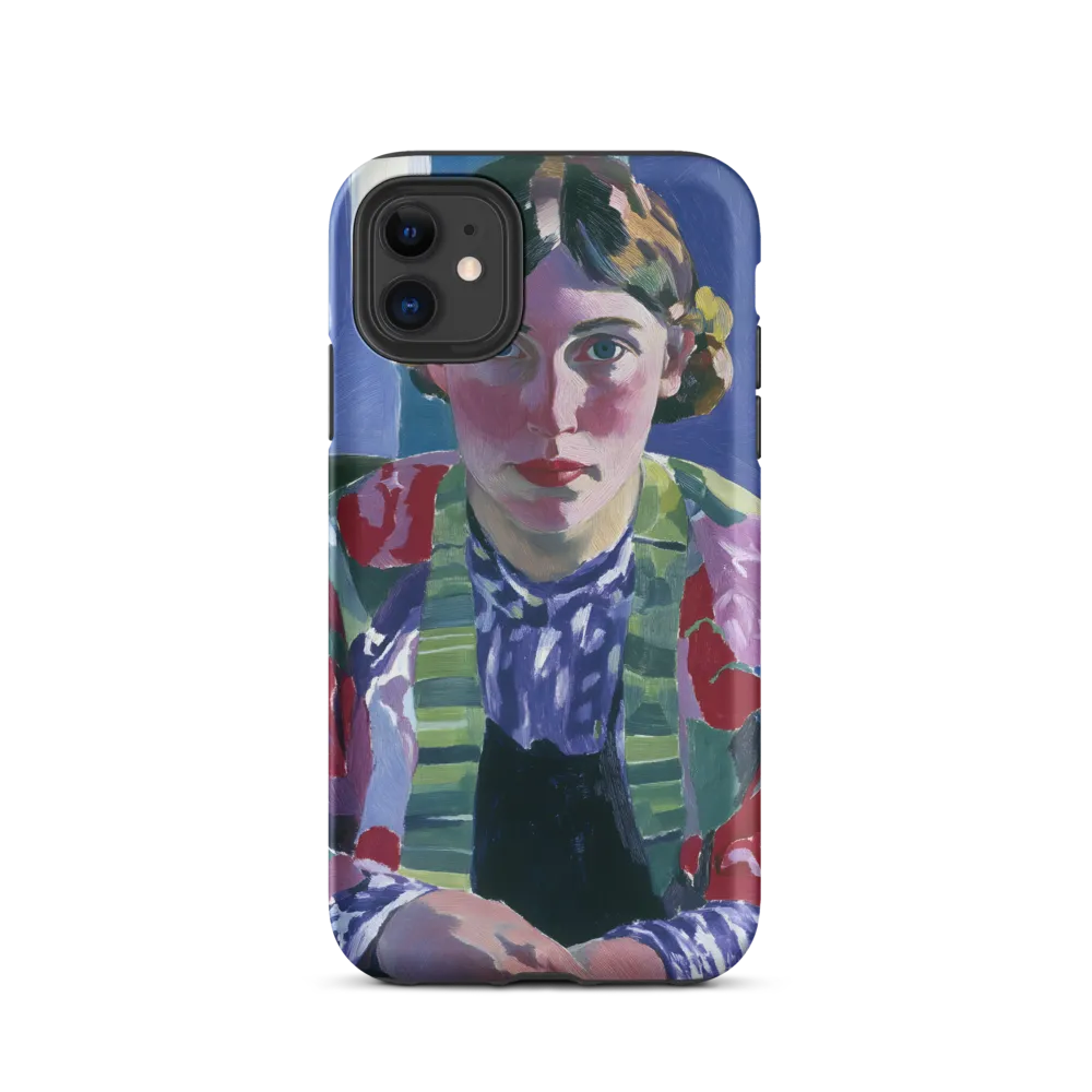 Vibrant Gaze: A Modernist Portrait