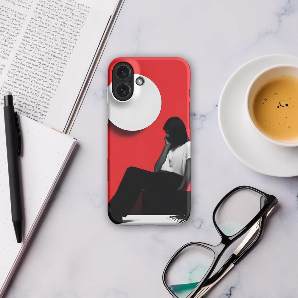 Contemplation in Red | Phone Case |  16 Plus | Snap Case | Matte