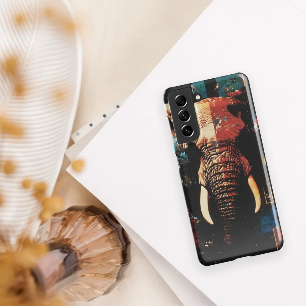 Majestic Mosaic: The Elephant | Phone Case |  S21 | Snap Case | Glossy