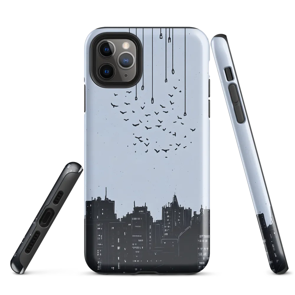 Elevated Serenity: A Minimalist Cityscape | Phone Case |  11 Pro Max | Tough Case | Glossy