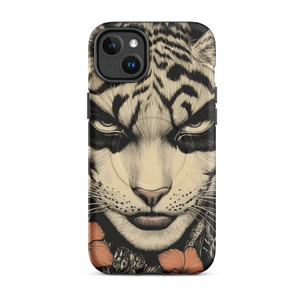 Feline Majesty: The Human-Leopard Connection | Phone Case |  14 Plus | MagSafe® Tough Case | Matte
