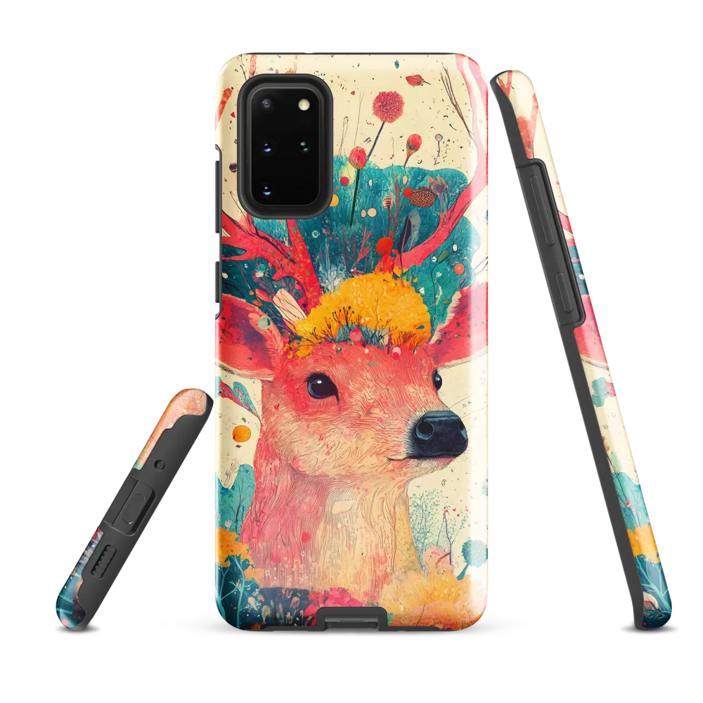Whimsical Harmony: A Deer in Bloom