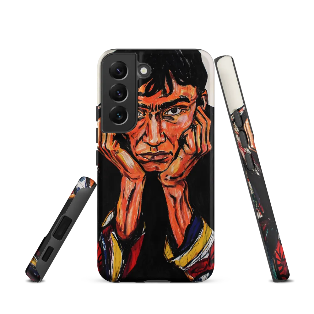 Contemplative Intensity: An Expressionist Portrait