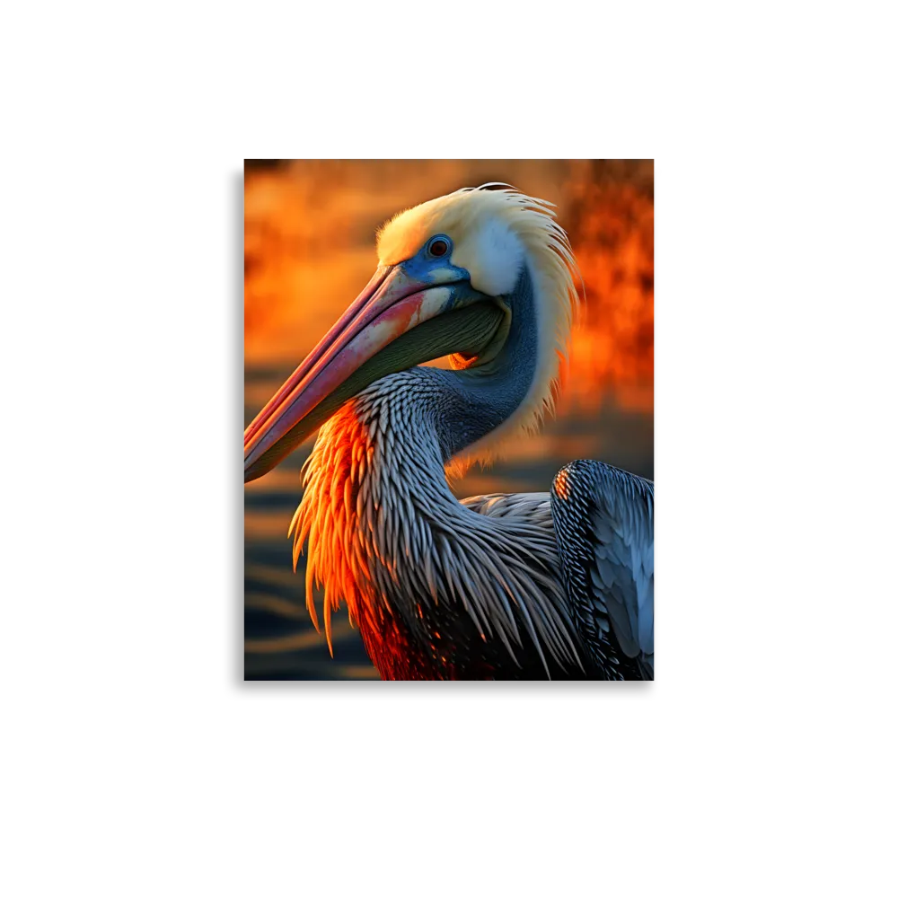 Elegance of the Pelican at Sunset